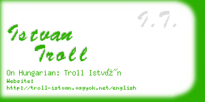 istvan troll business card